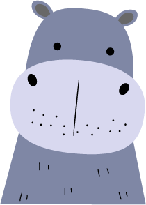 illustration hippopotame
